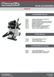 Fiche Accessoires CRQ370