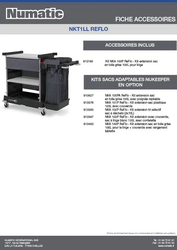 Fiche Accessoires NKT1LL REFLO