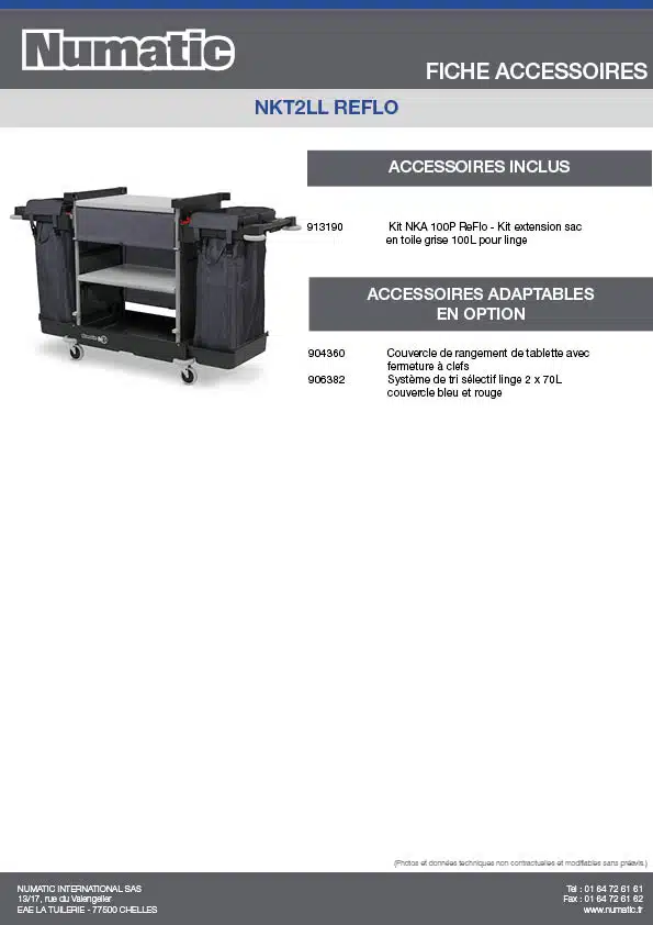 Fiche Accessoires NKT2LL REFLO