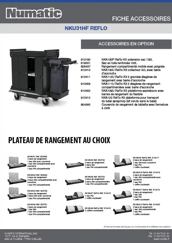 Fiche Accessoires NKU31HF REFLO 1