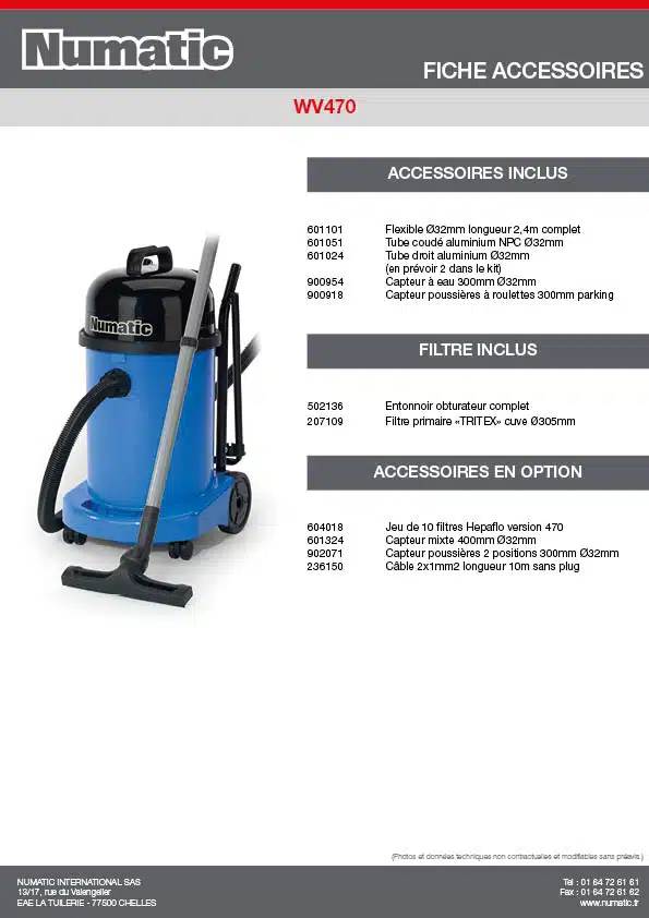 Fiche Accessoires WV470