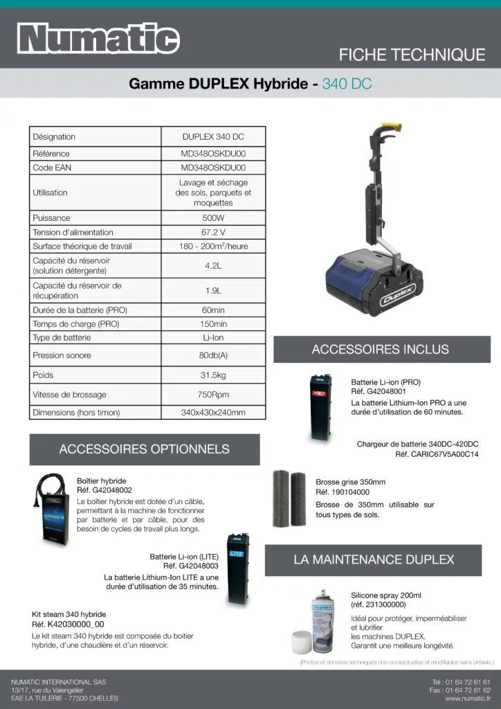 Fiche technique 340 DC Hybride  scaled