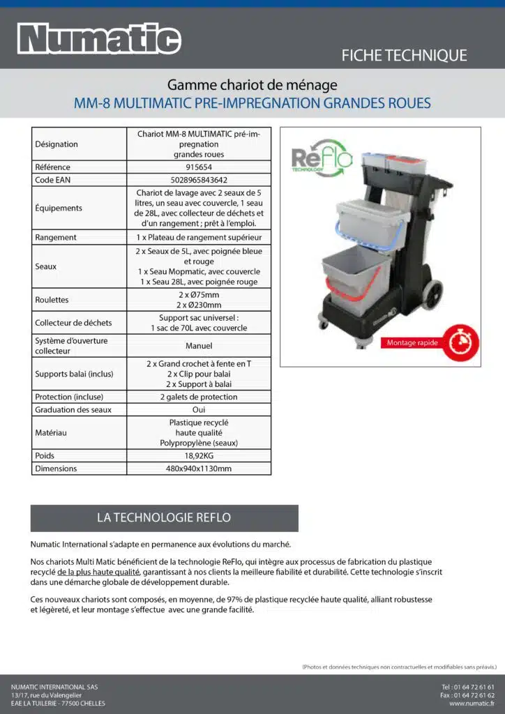 Fiche technique Chariot MM 8 MULTIMATIC pre impregnation grandes roues 915654 1 scaled