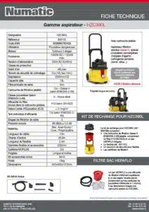 Fiche technique HZ390L 909192