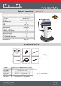 Fiche technique Nubake 37