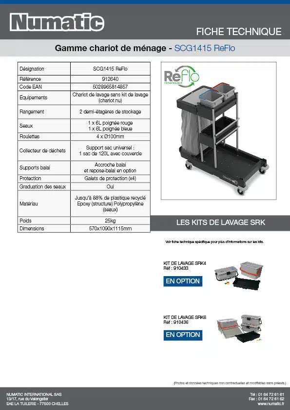 Fiche technique SCG1415 ReFlo 912640