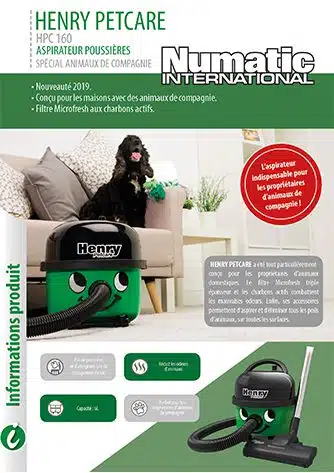 documentation commerciale hpc160 henry petcare numatic