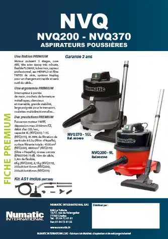 fiche premium nvq200 nvq370 numatic 1