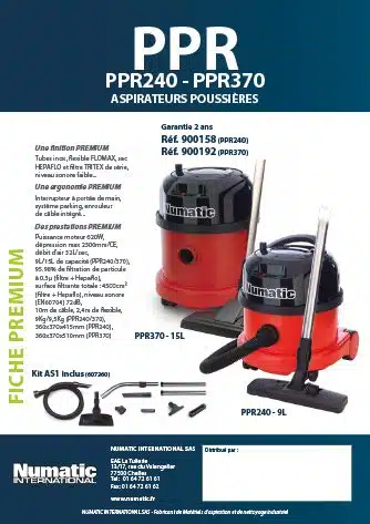 fiche premium ppr240 ppr370 numatic 1 1