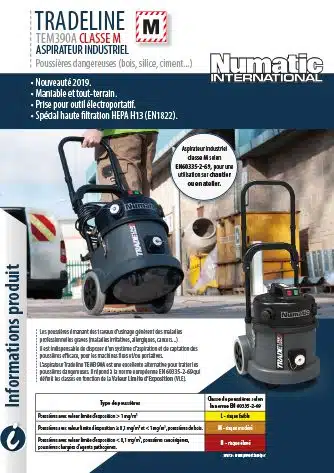 flyer informations tradeline tem390a numatic 2