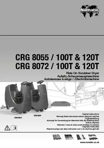 notice utilisation crg8055 crg8072 numatic