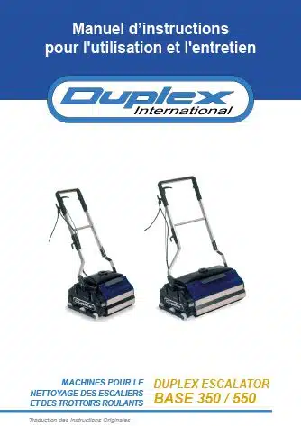 notice utilisation duplex escalator base numatic