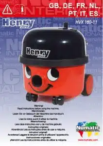 notice utilisation henry xtra hvx160 numatic