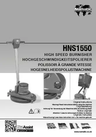 notice utilisation hns1550g numatic