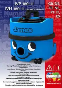 notice utilisation james jvp180 bleu numatic