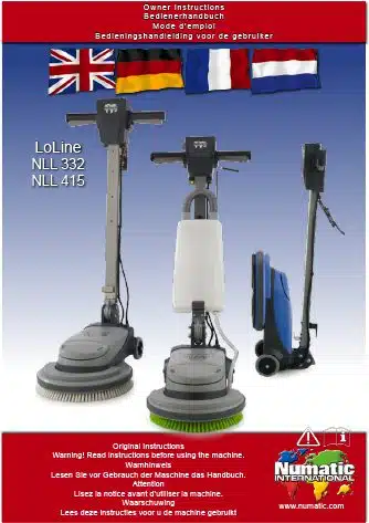 Notice d'utilisation monobrosse NLL Numatic