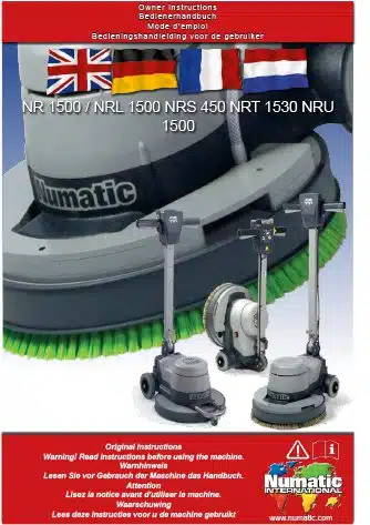 notice utilisation nr1500 nrl1500 nrs450 nrt1530 nru1500 numatic