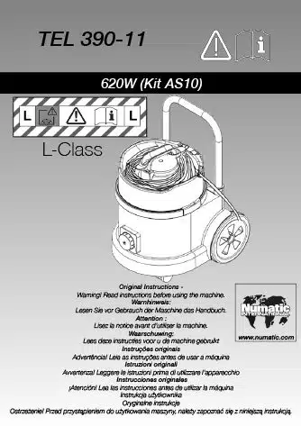 notice utilisation tel390 tradeline numatic