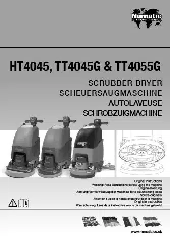 Notice d'utilisation TTG5545 Numatic